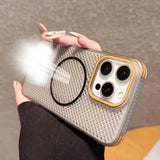 Ultra Thin Heat Dissipation Mesh Magnetic Case for iPhone