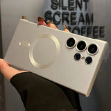 Ultra-Thin Frameless Metallic Paint  Magnetic Case For Samsung