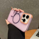 Ultra Thin Heat Dissipation Mesh Magnetic Case for iPhone