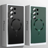 Luxury Magnetic Wireless Charge Case For Samsung