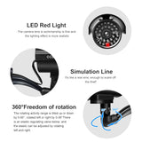 1PC Fake Camera with Flashing Red LED Waterproof
