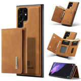 2 In 1 Magnetic Leather Card Holder Detachable Wallet Case For Samsung