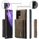 2 In 1 Magnetic Leather Card Holder Detachable Wallet Case For Samsung
