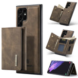 2 In 1 Magnetic Leather Card Holder Detachable Wallet Case For Samsung