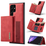 2 In 1 Magnetic Leather Card Holder Detachable Wallet Case For Samsung