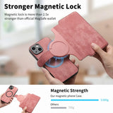 2 in 1 Detachable Card Solt Wallet For Magnetic Phone Case For iPhone
