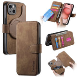 2 in 1 Detachable Card Solt Wallet For Magnetic Phone Case For iPhone