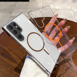 Magnetic Transparent Hard PC Phone Cases For Samsung