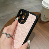 3D Rose Flowers Leather Case for iPhone