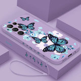 Butterfly Flowers Case For Samsung