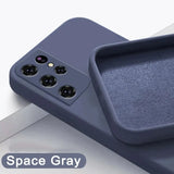 Original Square Liquid Silicone Case For Samsung