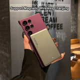 Ultra-Thin Frameless Metallic Paint  Magnetic Case For Samsung