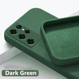 Original Square Liquid Silicone Case For Samsung