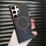 Leather Magnetic Phone Case For Samsung