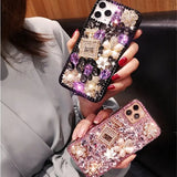 Luxury Sparkling perfume Bottle Diamond Case For iPhone