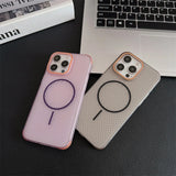 Ultra Thin Heat Dissipation Mesh Magnetic Case for iPhone