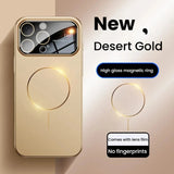 Magnetic Hard PC Lens Protector Phone Case For iPhone