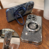Magnetic Glitter Diamond Case for iPhone