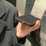 Art Flowers Black Style Graphic Case For Samsung