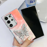 Aurora Gradient Butterfly Bracket Case for Samsung