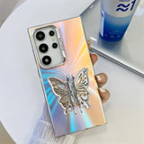 Aurora Gradient Butterfly Bracket Case for Samsung