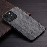 Bamboo Wood Pattern Leather Case for iPhone