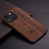 Bamboo Wood Pattern Leather Case for iPhone