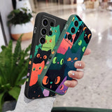 Colorful Cat Phone Case For Samsung Galaxy