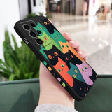 Colorful Cat Phone Case For Samsung Galaxy