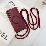 Crossbody Lanyard Magnetic Case For Samsung