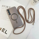 Crossbody Lanyard Magnetic Case For Samsung