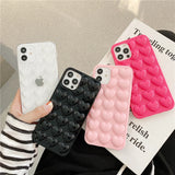 Cute 3D Love Heart Case For iPhone
