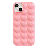Cute 3D Love Heart Case For iPhone