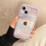 Cute Love Heart Soft Shockproof Case For iPhone