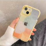 Cute Love Heart Soft Shockproof Case For iPhone