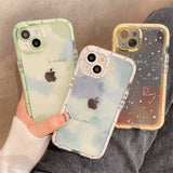 Cute Love Heart Soft Shockproof Case For iPhone