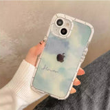 Cute Love Heart Soft Shockproof Case For iPhone