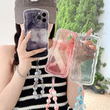 Fashion Ink Halo Dyed Phone Case with Bracelet for iphone