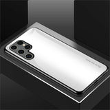 Luxury Tempered Glass Film Phone Case For Samsung