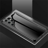 Luxury Tempered Glass Film Phone Case For Samsung
