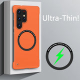 Frameless Magnetic Wireless Charging Case for Samsung