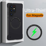 Frameless Magnetic Wireless Charging Case for Samsung
