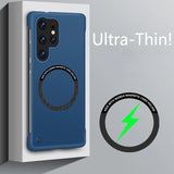 Frameless Magnetic Wireless Charging Case for Samsung