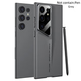 Titanium Gray Paint Hard Plastic Thin Shell Case For Samsung