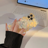 Artistic Flower With Holder Case For Samsung