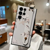 Luxury 3D Emboss Flower Holder Case for Samsung