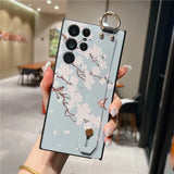 Luxury 3D Emboss Flower Holder Case for Samsung