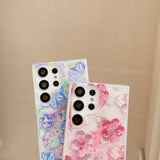 Luxury Cute Flowing Glitter Quicksand Case For Samsung