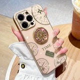 Luxury Rotating stand holder Phone Case For iPhone