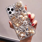 Luxury Sparkling perfume Bottle Diamond Case For iPhone